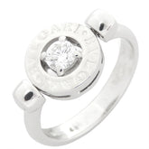 ブルガリ BVLGARI ブルガリ・ブルガリ フリップ ホワイトゴールド K18WG ダイヤモンド #48(JP 8) リング 指輪 18K 750 18金 1Pダイヤ