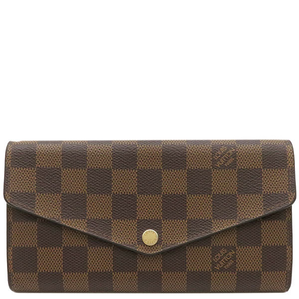 ルイヴィトン LOUIS VUITTON N63209 ダミエキャンバス 長財布 ゴールド ...