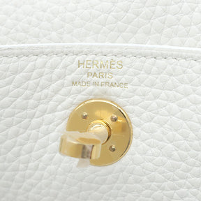 エルメス HERMES リンディ ミニ 20 ニューホワイト トリヨンクレマンス