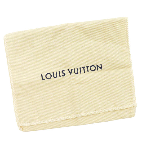 ルイヴィトン LOUIS VUITTON M82435 カーフ 三つ折り財布 ゴールド金具 ミニ財布 ネーム刻印入り