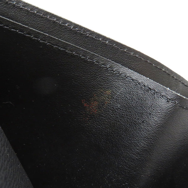 ノワール ポルトフォイユ マルコ NM M62289 エピレザー 二つ折り財布 シルバー金具 黒