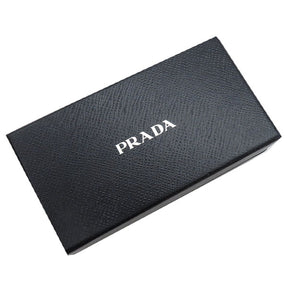 プラダ PRADA 2TL439ZO6 ブラック レザー ポーチ シルバー金具 黒 三角ロゴ 小物入れ 薬入れ ブレスレット