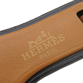 エルメス HERMES オランナノ エトゥープ×ナチュラルサブレ ヴォーエプソン ヴォーバトラー ヴァッシュハンター バッグチャーム サンダル型