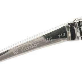 カルティエ Cartier パンテール 4021787 ブルー プラスチック メタル サングラス シルバー金具