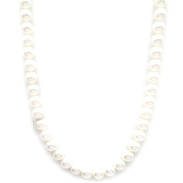 パールネックレス ホワイト×ホワイトゴールド K14WG パール ネックレス MIKIMOTO 真珠