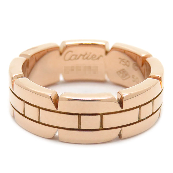 カルティエ Cartier 750 リング 6.5㎜ 50 9.5号 7.52gダイヤ10ps - リング