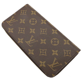 ルイヴィトン LOUIS VUITTON M42616 モノグラムキャンバス 長財布 ゴールド金具 茶 ラウンドファスナー