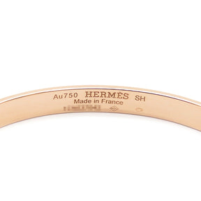 エルメス HERMES ケリー PM ブレスレット ピンクゴールド K18PG ダイヤモンド SH バングル ローズゴールド K18RG Au750 4Pダイヤ