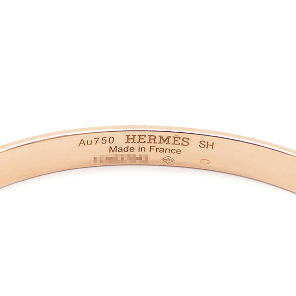 エルメス HERMES ケリー PM ブレスレット ピンクゴールド K18PG ダイヤモンド SH バングル ローズゴールド K18RG Au750 4Pダイヤ