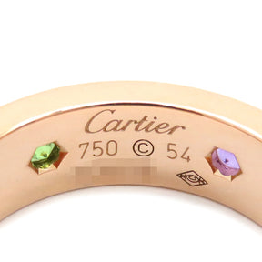 カルティエ Cartier ラブリング マルチカラーストーン B4087800 ピンク