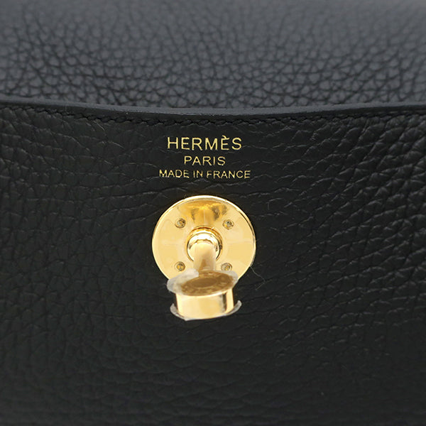 エルメス HERMES リンディ ミニ 20 ブラック トリヨンクレマンス