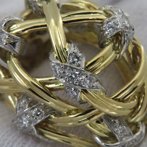 ティファニー Tiffany & Co ジャン・シュランバージェ イエローゴールド×ホワイトゴールド K18YG K18WG ダイヤモンド リング 指輪 18K デザインリング
