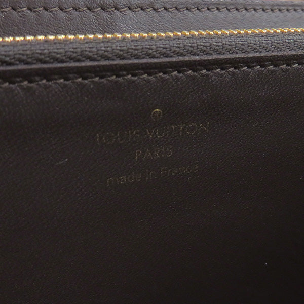 ルイヴィトン LOUIS VUITTON M61249 トリヨンレザー 長財布 ゴールド金具 グレージュ フラップ LVロゴ イニシャル入り