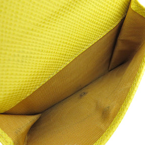 プラダ PRADA 1MV204 SOLE サフィアーノ レザー 二つ折り財布 ゴールド金具 黄色