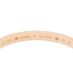 カルティエ Cartier LOVE ラブブレス ピンクゴールド K18PG ダイヤモンド #16 ブレスレット 750 18K 18金 RG 4P ハーフダイヤ