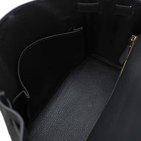 エルメス HERMES ケリー25 内縫い ブラック トゴ 2WAYバッグ ゴールド金具 新品 未使用 ショルダー 黒