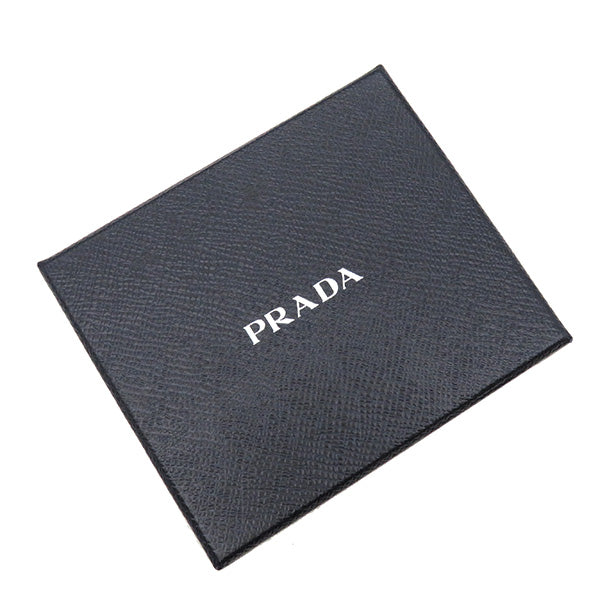 プラダ PRADA メタルロゴ カードケース 2MC122 ブラック レザー 名刺