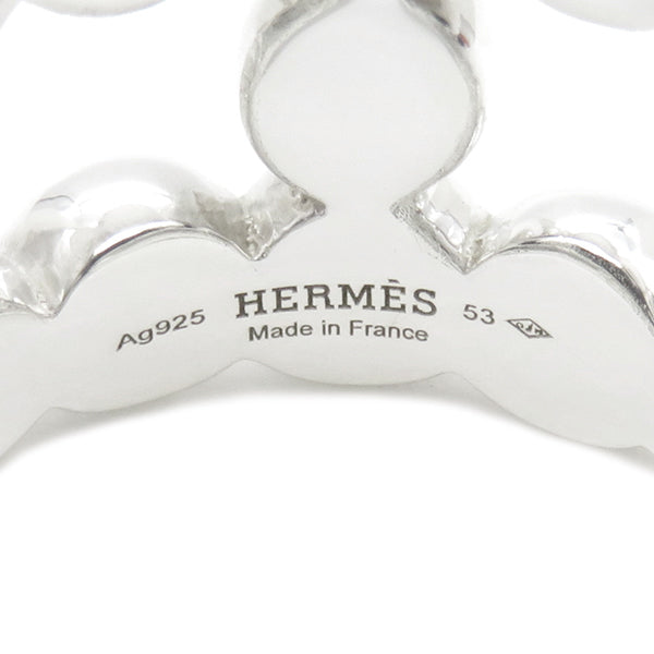 エルメス HERMES シェーヌダンクル パラード シルバー シルバー925 #53 リング 指輪 アクセサリー AG925 SV925