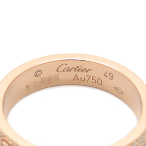 カルティエ Cartier LOVE ラブ ウェディングリング パヴェダイヤ B4085800 ピンクゴールド K18PG ダイヤモンド #49（JP  9） リング 指輪 Au750 RG