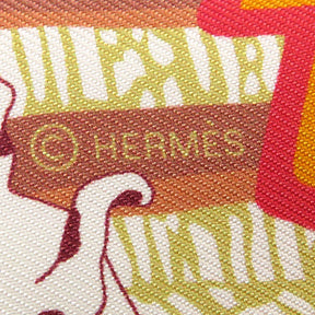 エルメス HERMES ツイリー ローズ×ブルー×ルージュ シルク スカーフ 新品 未使用【EN LIBERTE!/自由に!】