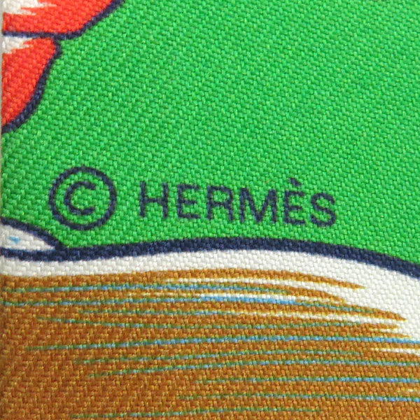 エルメス HERMES ツイリー ヴェールヴィフ×ブルー×ルージュ シルク スカーフ 【HERMES DRESS CODE/エルメス ドレスコード】