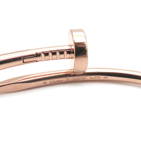 カルティエ Cartier ジュストアンクル CRB6048117 ピンクゴールド K18PG #17 ブレスレット Au750 JUSTE UN CLOU