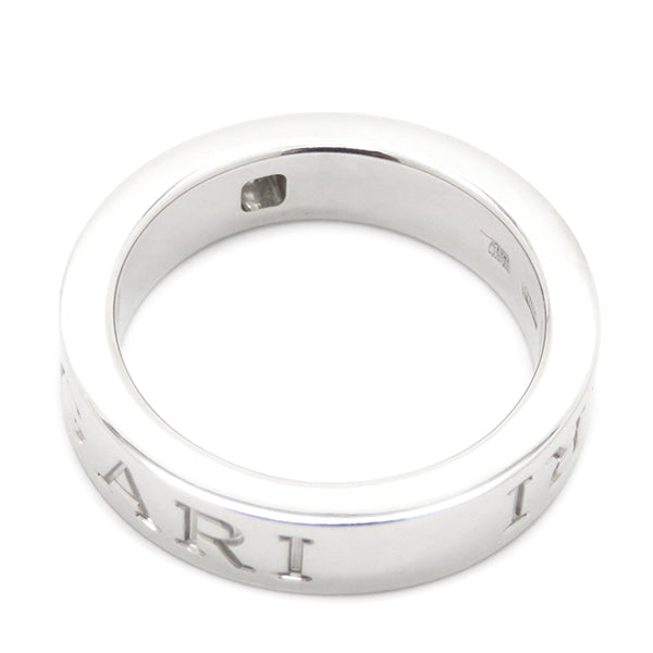 リング(指輪)ブルガリ K18WG ダイヤモンド リング ダブルロゴ