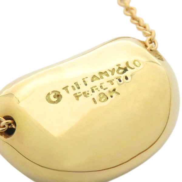 ティファニー Tiffany & Co エルサペレッティ ビーン イエローゴールド K18YG ネックレス 750YG 18金