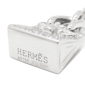 エルメス HERMES アミュレット バーキン PM ホワイトゴールド K18WG ダイヤモンド ネックレス 750WG AU750