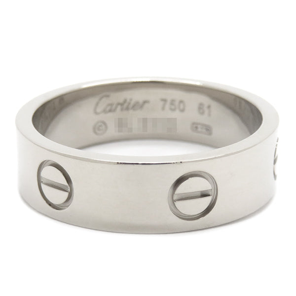 カルティエ Cartier ラブリング ホワイトゴールド K18WG #61(JP 21) リング 指輪 LOVE Ring 750 18K WG 18金