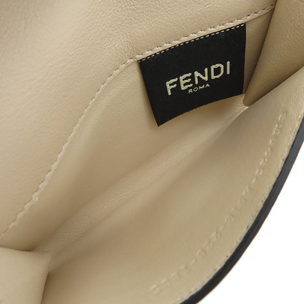 フェンディ FENDI ピーカブー セレリア 8M0425 ブラック レザー 名刺入れ ゴールド金具 黒 カードケース