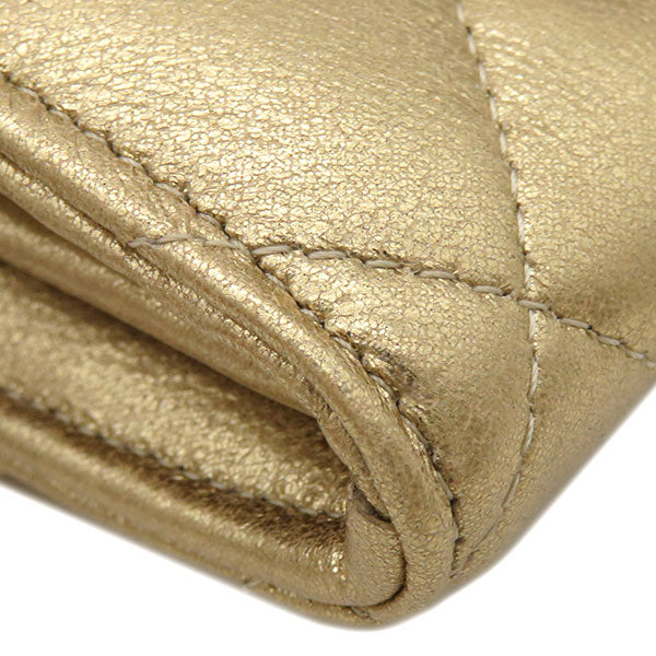 マトラッセ 二つ折り AP0241 ゴールド レザー 長財布 ゴールド金具 新品 未使用 ココマーク