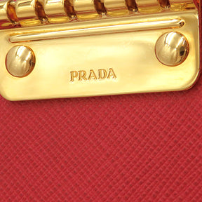 プラダ PRADA 1M0222 レッド サフィアーノレザー キーケース ゴールド金具 赤