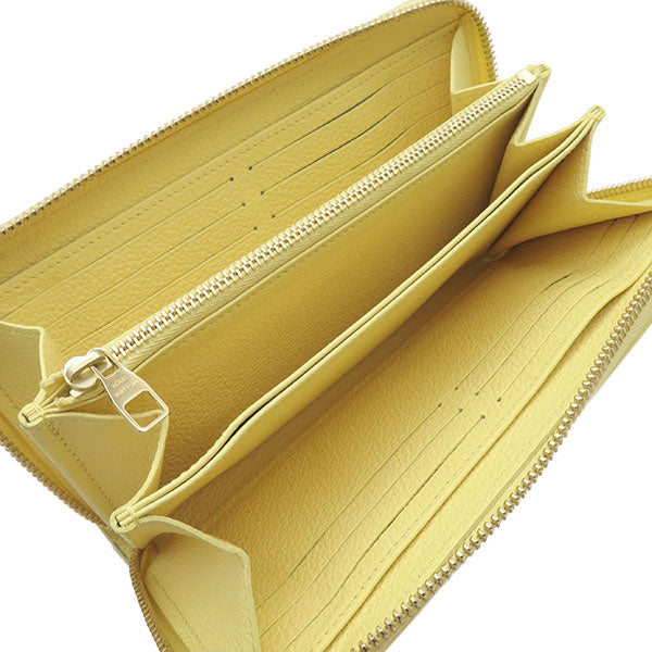 イエロー ジッピー ウォレット M81427 モノグラムアンプラント 長財布 ゴールド金具 黄色 ラウンドファスナー