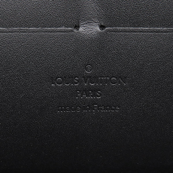 ルイヴィトン LOUIS VUITTON ノワールマニエティック ジッピー ウォレット M90075 モノグラムヴェルニ 長財布 ガンメタル金具 黒  ラウンドファスナー