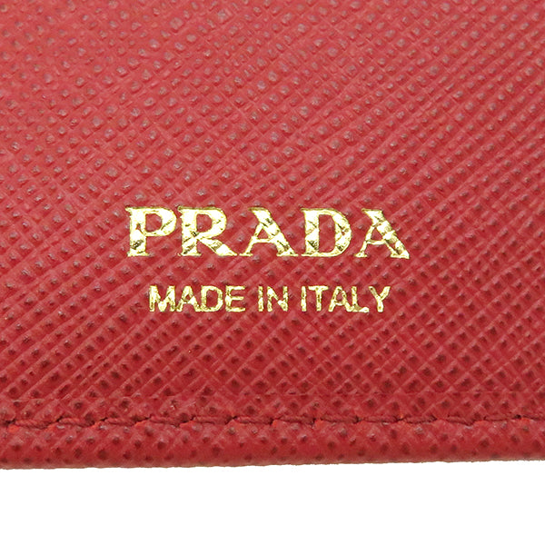 プラダ PRADA メタルロゴ ウォレット 1ML225 FUOCO サフィアーノレザー