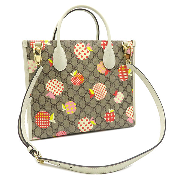 グッチ GUCCI レ ポム GGスプリーム トートバッグ 659983 ベージュ ...