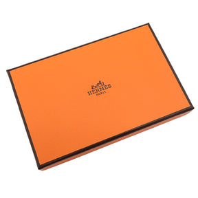 エルメス HERMES カルヴィ デュオ エコルセ ヴォーエプソン カードケース シルバー金具