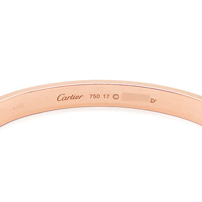 カルティエ Cartier LOVE ラブブレス ピンクゴールド K18PG #17 ブレスレット 750 18K 18金 RG