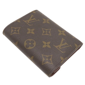 ルイヴィトン LOUIS VUITTON M62472 モノグラムキャンバス 三つ折り財布 ゴールド金具 茶 コンパクト財布 イニシャル入り