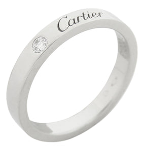 カルティエ Cartier C ドゥ カルティエ プラチナシルバー Pt950