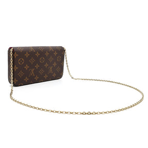 ルイヴィトン LOUIS VUITTON モノグラム ポシェット フェリシー M81896 モノグラムキャンバス チェーンウォレット ゴールド金具 新品 未使用 チェーンショルダー 茶