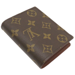 ルイヴィトン LOUIS VUITTON モノグラム ポルトフォイユ マジェラン M60045 モノグラムキャンバス 二つ折り財布 ゴールド金具 茶 イニシャル入り