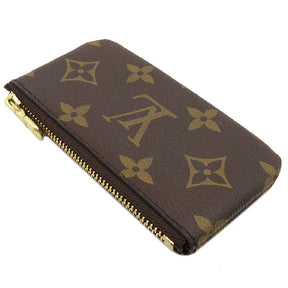 ルイヴィトン LOUIS VUITTON モノグラム ポシェットクレ M62650 モノグラムキャンバス コインケース ゴールド金具 新品 未使用 茶 キーチェーン付き