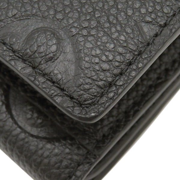ポルトフォイユ メティス コンパクト モノグラムアンプラント ノワール 三つ折り財布 レザー ブラック