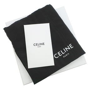 セリーヌ CELINE ミニ ブザス キュイル トリオンフ ブルー カーフ ショルダーバッグ ゴールド金具 ポシェット 青