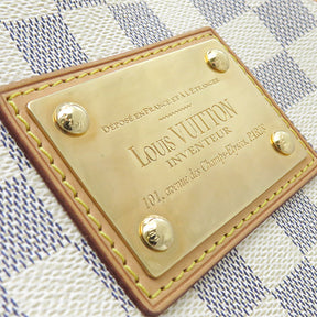 ルイヴィトン LOUIS VUITTON アズール ガリエラPM N55215 ダミエアズールキャンバス ショルダーバッグ ゴールド金具 ワンショルダー 白