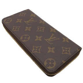 ルイヴィトン LOUIS VUITTON フューシャ ポルトフォイユ クレマンス M60742  モノグラムキャンバス 長財布 ゴールド金具 茶 ピンク ラウンドファスナー