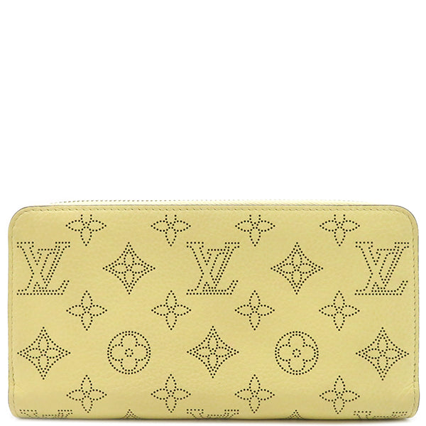 ルイヴィトン LOUIS VUITTON バナナ ジッピー・ウォレット M81515 モノグラムマヒナ 長財布 シルバー金具 ラウンドジップ 黄