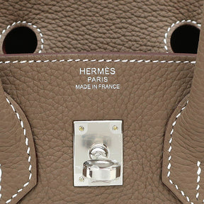 エルメス HERMES バーキン25 エトゥープ トゴ ハンドバッグ シルバー金具 新品 未使用 グレージュ